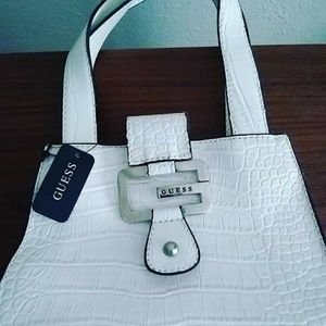 White Guess Purse Wallet